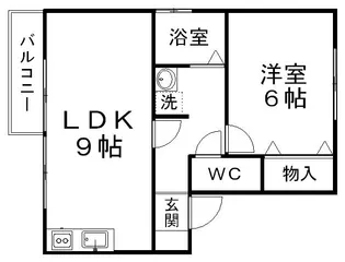 グランディール南光台【2階】の間取り
