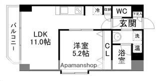 宮城県仙台市青葉区梅田町【マンション】の間取り