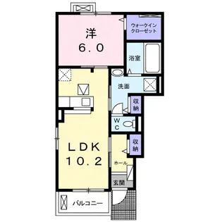 アパパネⅢ【1階】の間取り