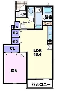 MOON BRIDGE2【1階】の間取り