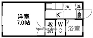 コムハウス【202号室】の間取り