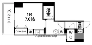 宮城県仙台市宮城野区小田原弓ノ町【マンション】の間取り