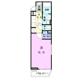 コンフォーティア富谷【1階】の間取り