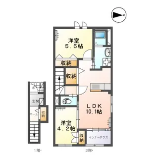 アメジスト落合【2階】の間取り