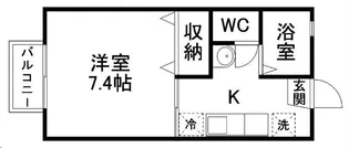 ハピネス21旭ケ丘【103号室】の間取り