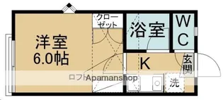 ビーサイド旭ケ丘【201号室】の間取り