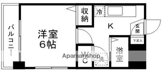 カストール八乙女【1-209号室】の間取り