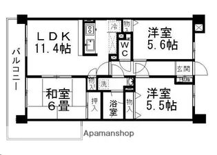 セントレアカマⅢ【5階】の間取り