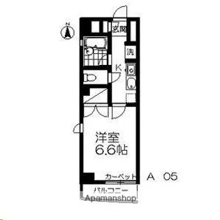 ロイヤルヒルズ柳生Ⅲ【205号室】の間取り