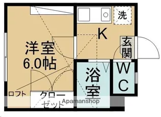 ピースフル泉第11(家具家電付)【101号室】の間取り