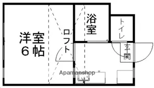ピースフル泉第11(家具家電付)【105号室】の間取り