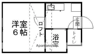 ピースフル泉第11(家具家電付)【203号室】の間取り