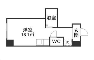 アソルティ東二番丁レジデンス【3階】の間取り