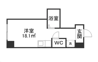アソルティ東二番丁レジデンス【10階】の間取り