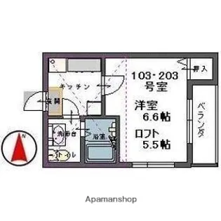 宮城県仙台市青葉区旭ケ丘4丁目【アパート】の間取り
