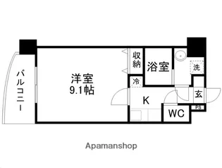 宮城県仙台市若林区連坊小路【マンション】の間取り