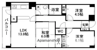 セントレアカマⅤ【8階】の間取り