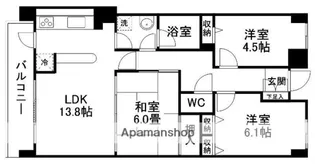 セントレアカマⅤ【5階】の間取り