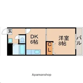 八木山アベニュー【1階】の間取り