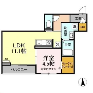 メゾン・ド・グローリー【2階】の間取り