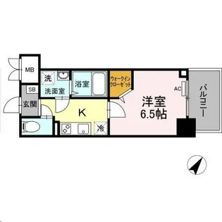 QUARANTEーDEUX KITASENDAI【6階】の間取り