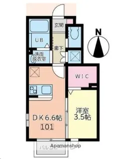 宮城県仙台市宮城野区新田4丁目【アパート】の間取り