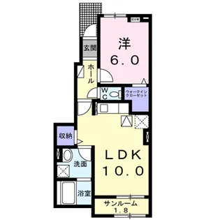 AMBIENTE【1階】の間取り