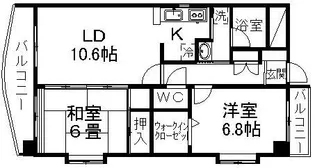 グランウィング【6階】の間取り