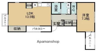FAMILIAR南光台【205号室】の間取り