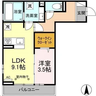 グランクラーク【2階】の間取り