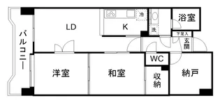 ダイアパレス泉崎【1階】の間取り