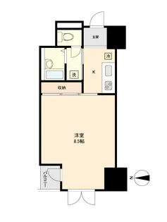 イーストン榴岡【5階】の間取り
