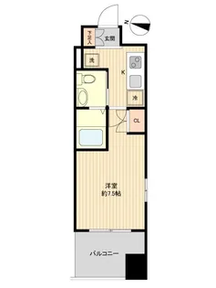 レジディア仙台上杉【9階】の間取り