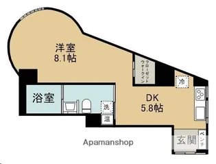 ザ・キャッスル北仙台【601号室】の間取り