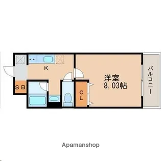 アスコット木ノ下【2階】の間取り
