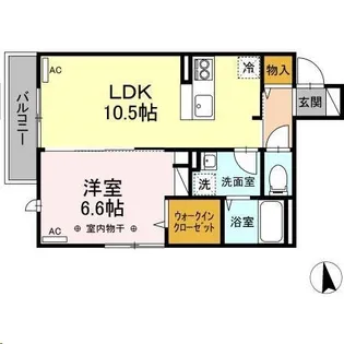 DーROOM南材木町【3階】の間取り