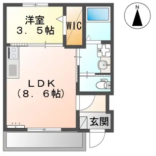 ジュルズールー【1階】の間取り