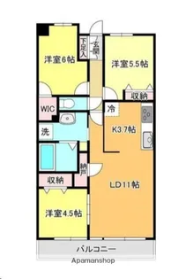 DRESSER新田東【10階】の間取り