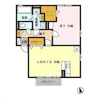 ウィルモア C【2階】の間取り