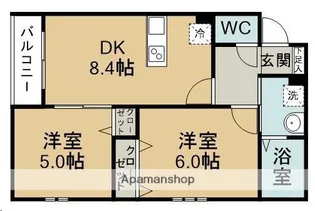 GRANFERTE南光台【2階】の間取り
