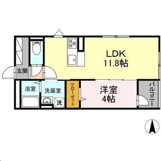 DHCR広瀬町【3階】の間取り