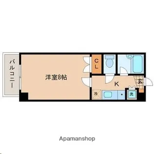 ホットハウス台原森林公園【2階】の間取り