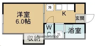 IKU北仙台【105号室】の間取り