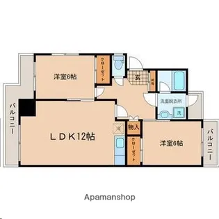 エクセル富沢【5階】の間取り