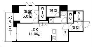 シーズンフラッツ青葉通一番町【13階】の間取り