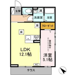 DーROOM二軒茶屋TМT【1階】の間取り