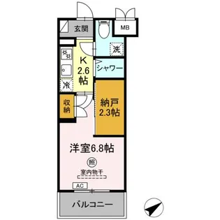 CINZA若林【4階】の間取り
