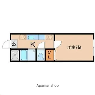 ビューファイン台原【205号室】の間取り