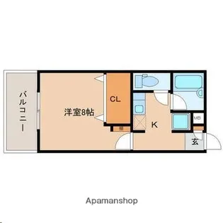 小島ビル【6階】の間取り