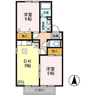 グレースコート 壱・弐番館【1階】の間取り